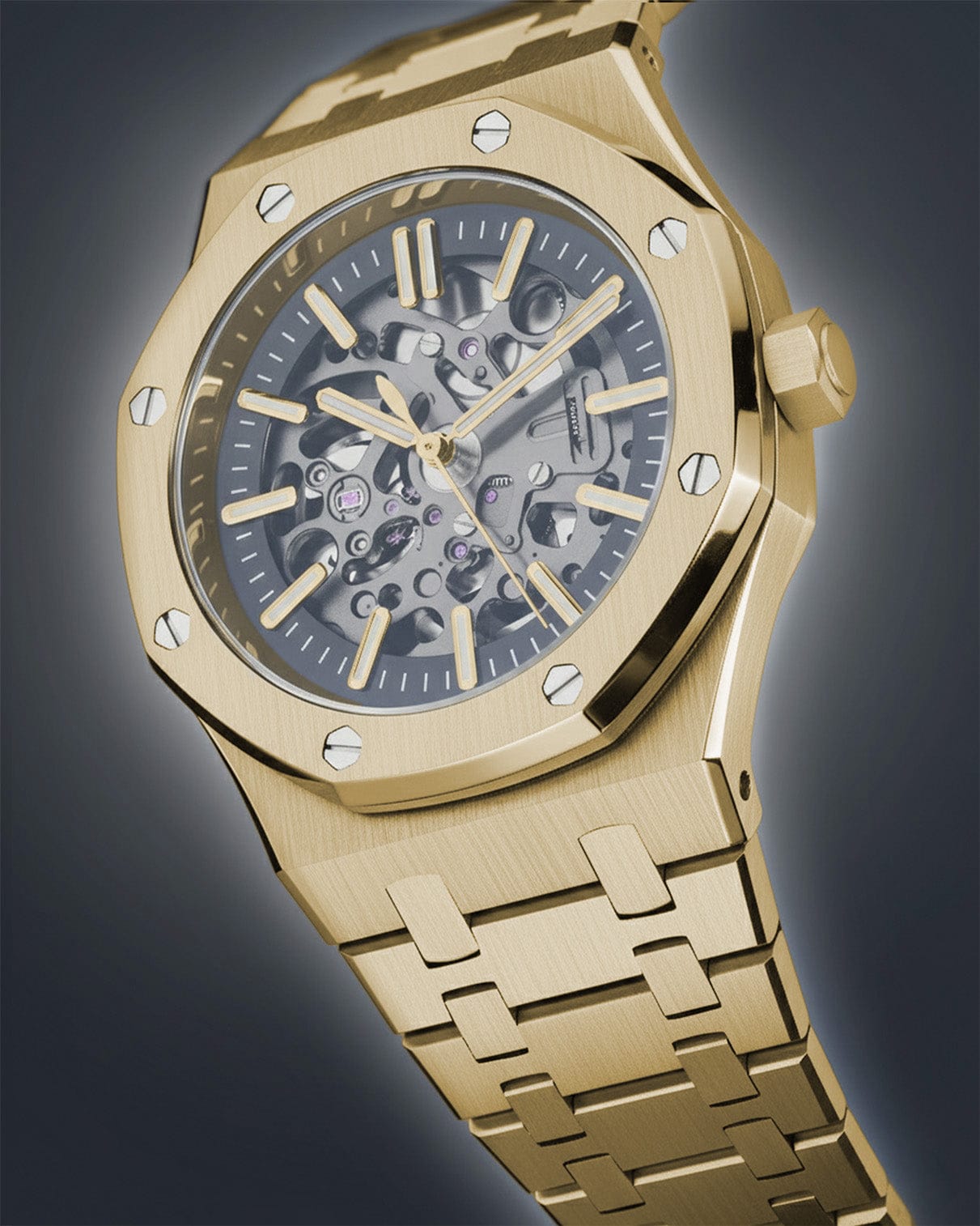 Royal Oak Skeleton Gold