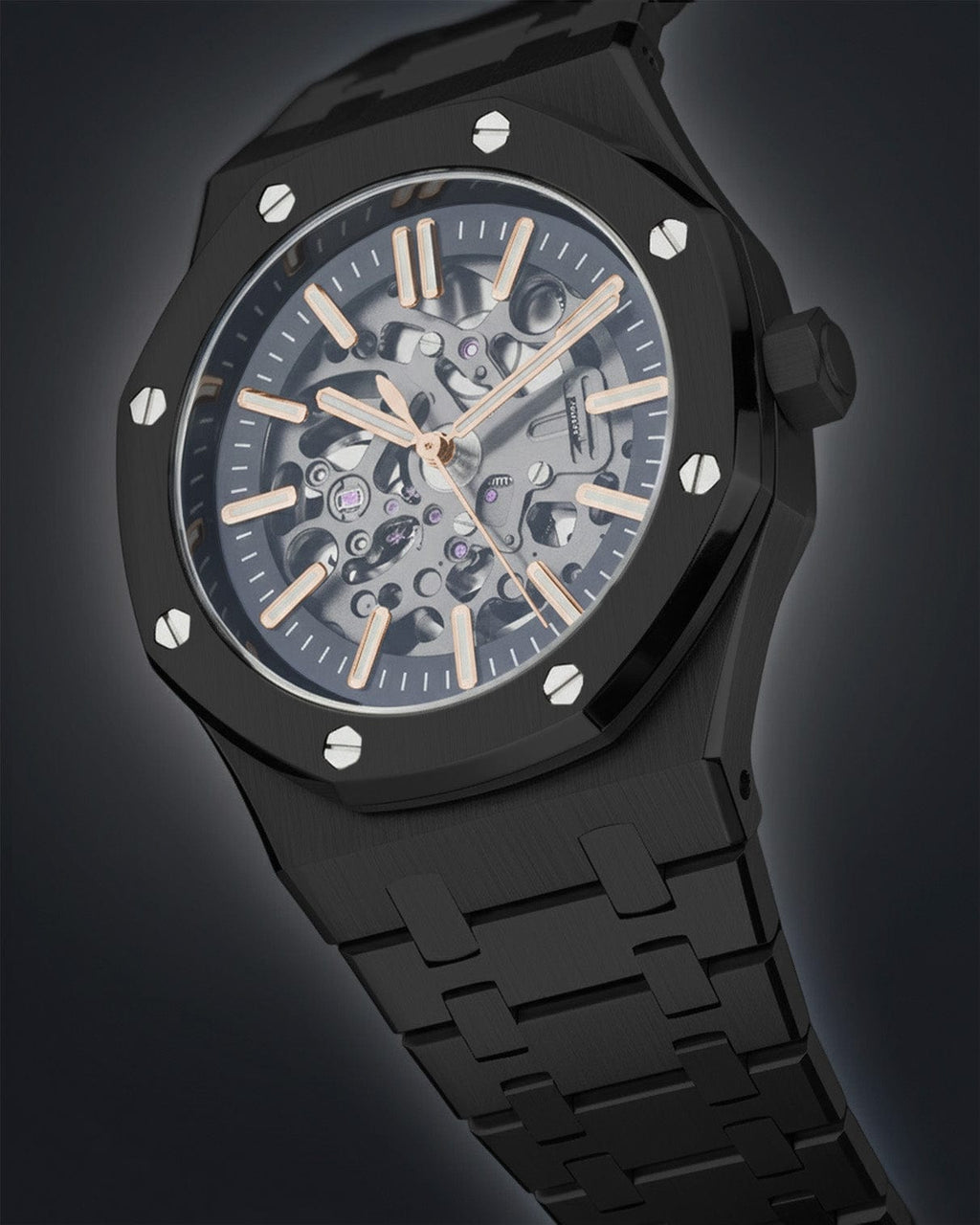 Royal Oak Skeleton Black