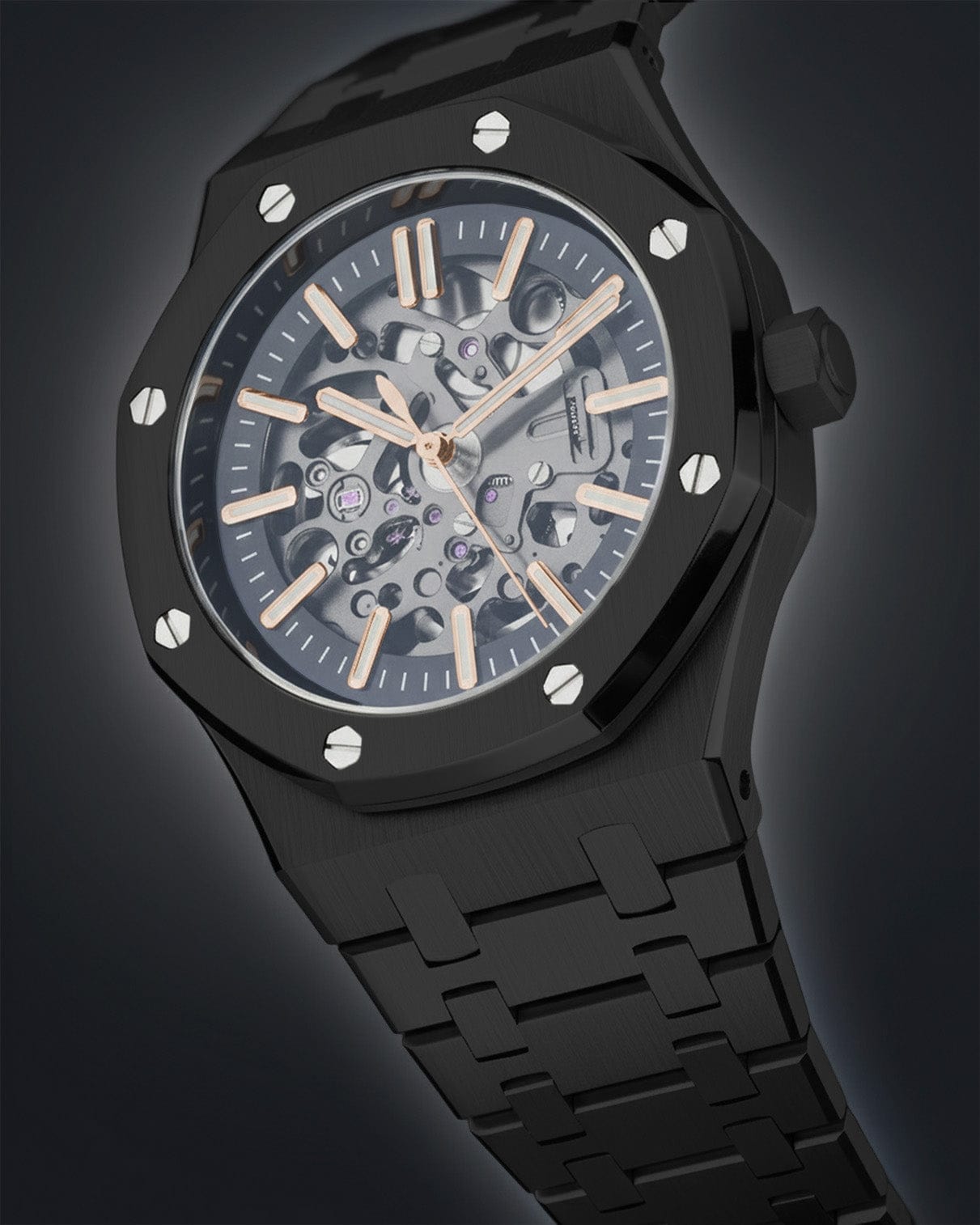 Royal Oak Skeleton Black