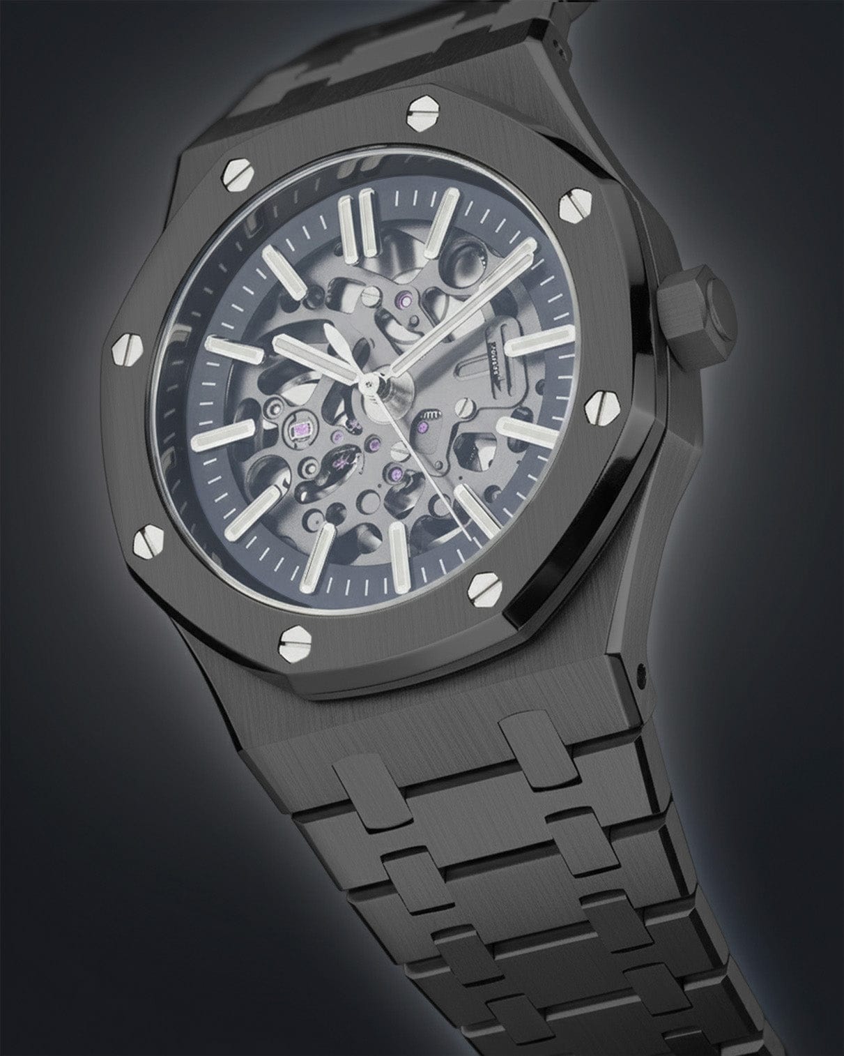 Royal Oak Skeleton Black